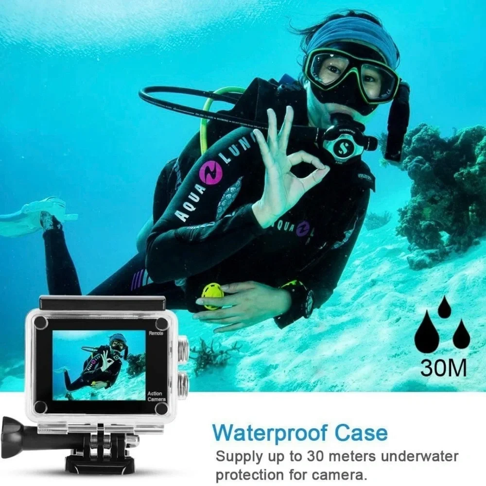 HD Sports Camera - Waterproof 30M NIB